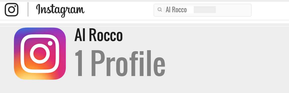 Al Rocco instagram account