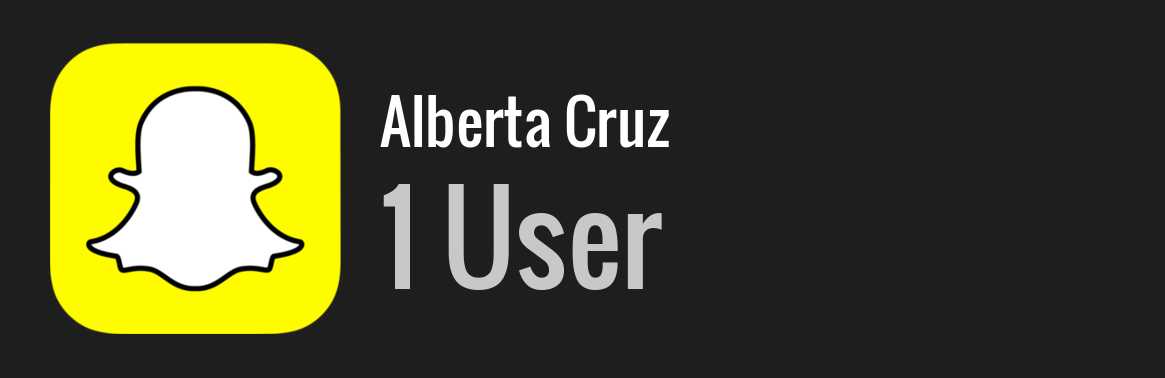 Alberta Cruz snapchat