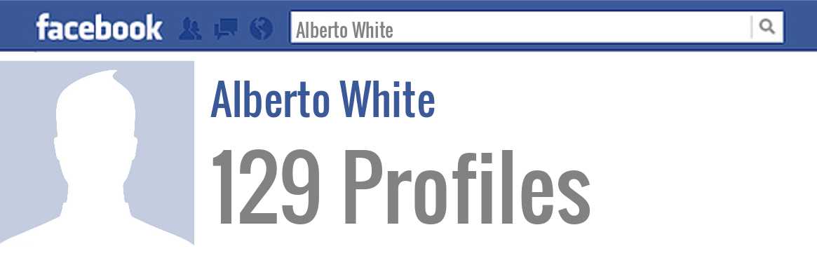 Alberto White facebook profiles