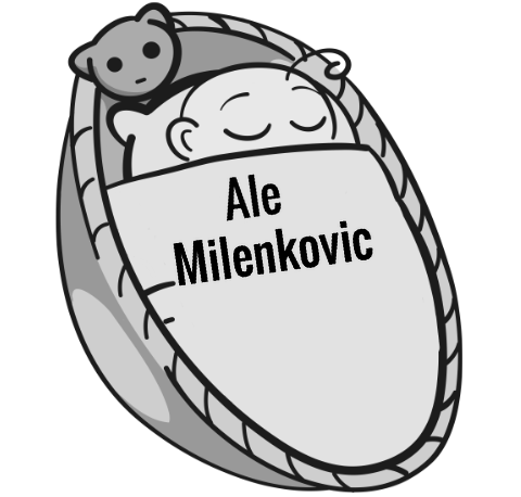Ale Milenkovic sleeping baby