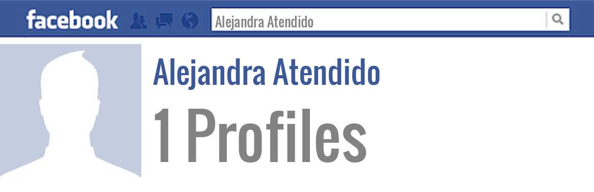 Alejandra Atendido facebook profiles