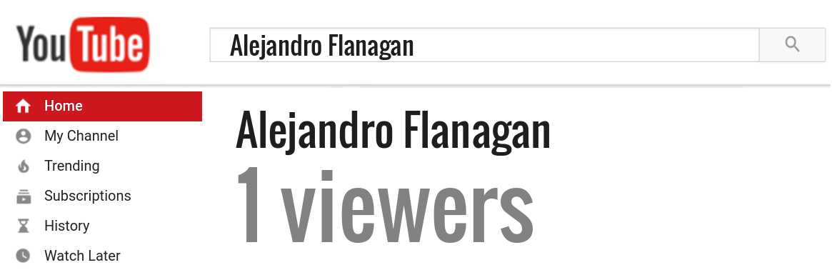 Alejandro Flanagan youtube subscribers