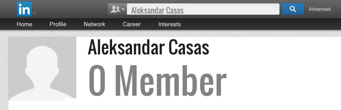 Aleksandar Casas linkedin profile