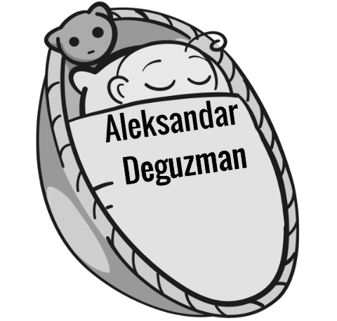 Aleksandar Deguzman sleeping baby