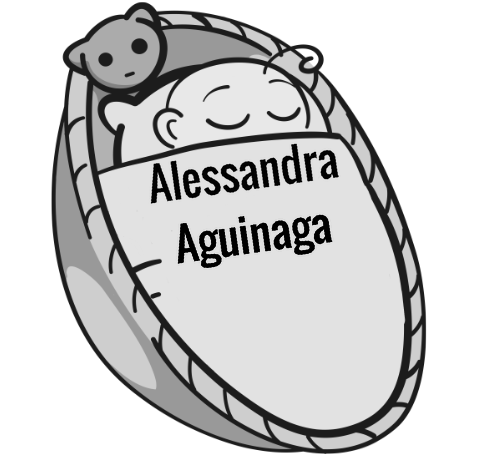 Alessandra Aguinaga sleeping baby