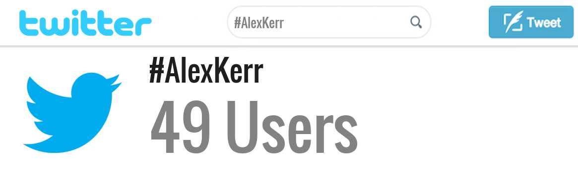 Alex Kerr twitter account