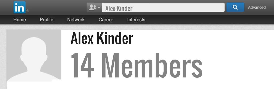Alex Kinder linkedin profile