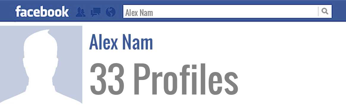 Alex Nam facebook profiles