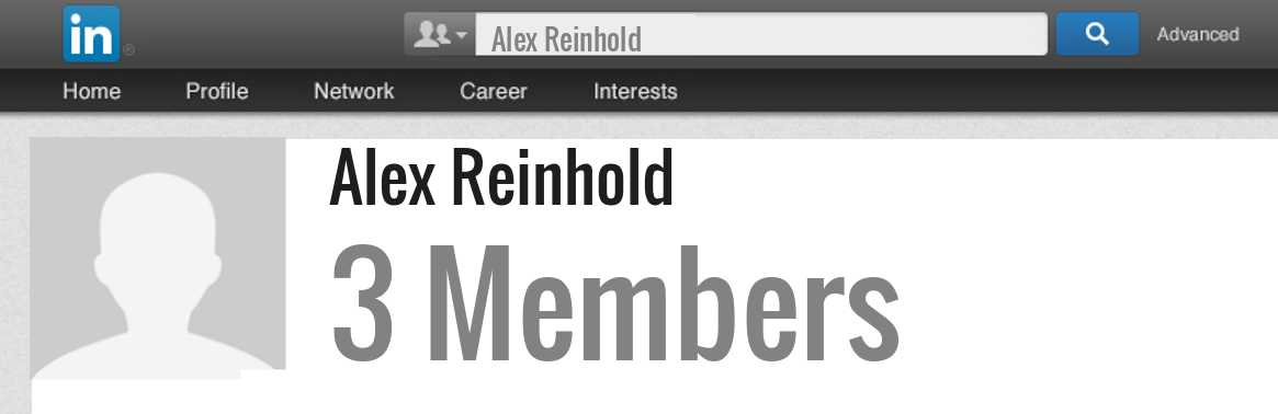Alex Reinhold linkedin profile