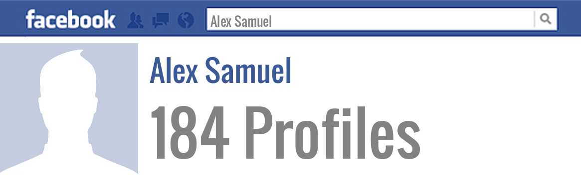 Alex Samuel facebook profiles