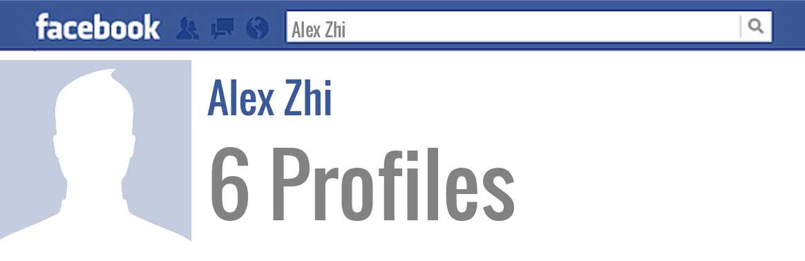 Alex Zhi facebook profiles