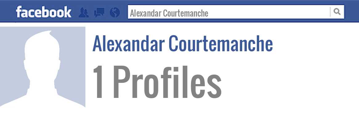 Alexandar Courtemanche facebook profiles