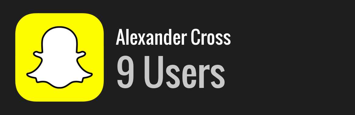 Alexander Cross snapchat