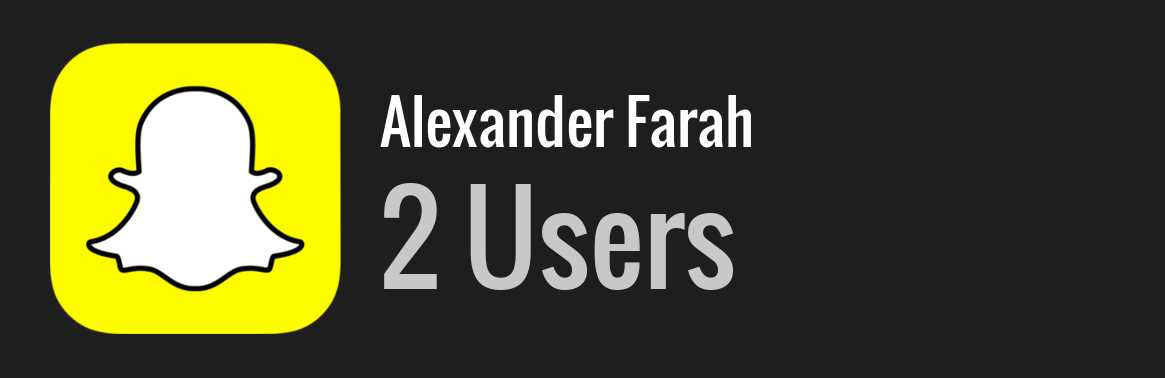 Alexander Farah snapchat