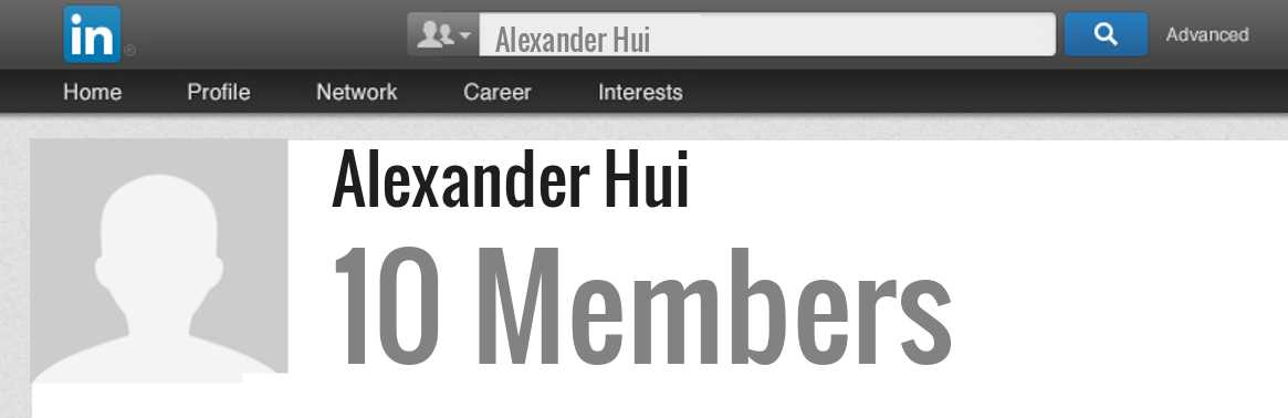 Alexander Hui linkedin profile
