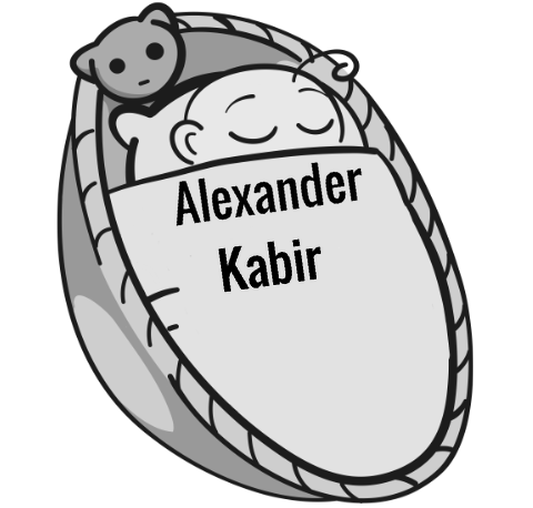 Alexander Kabir sleeping baby