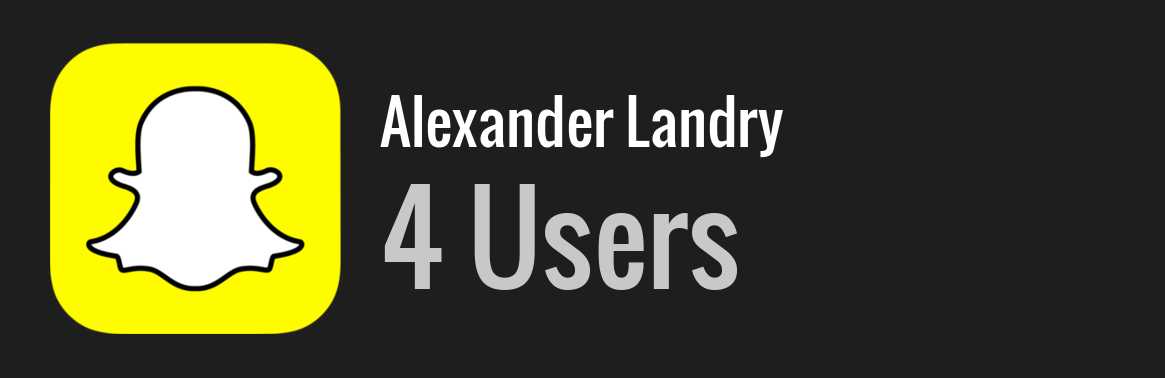 Alexander Landry snapchat