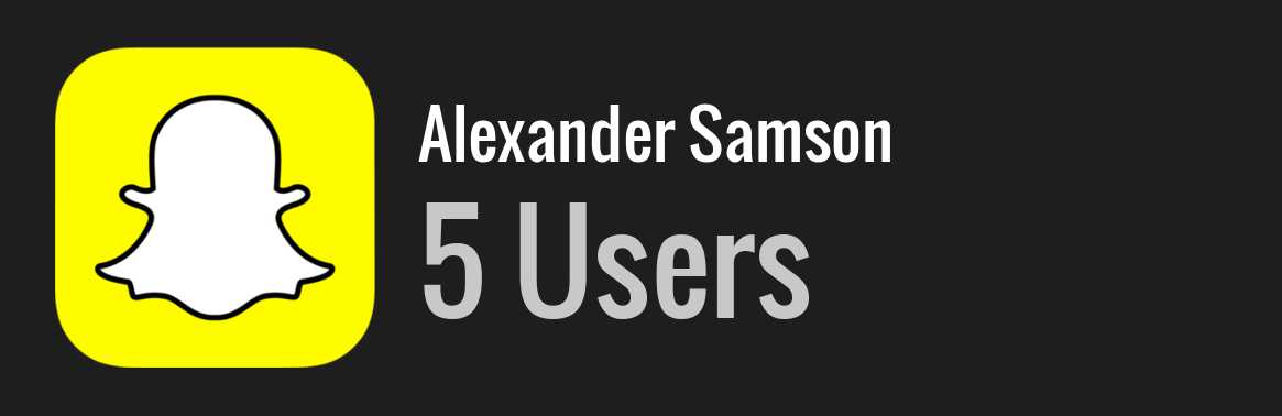 Alexander Samson snapchat