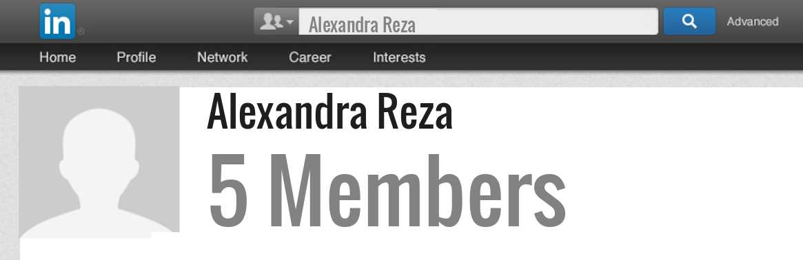 Alexandra Reza linkedin profile