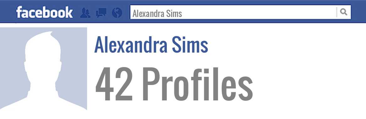 Alexandra Sims facebook profiles