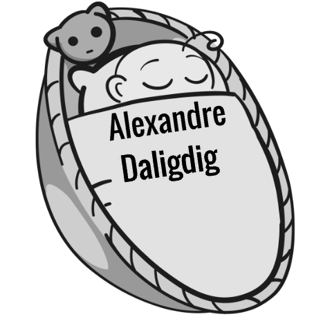 Alexandre Daligdig sleeping baby