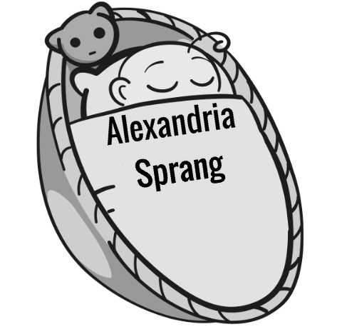 Alexandria Sprang sleeping baby