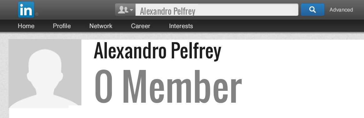 Alexandro Pelfrey linkedin profile