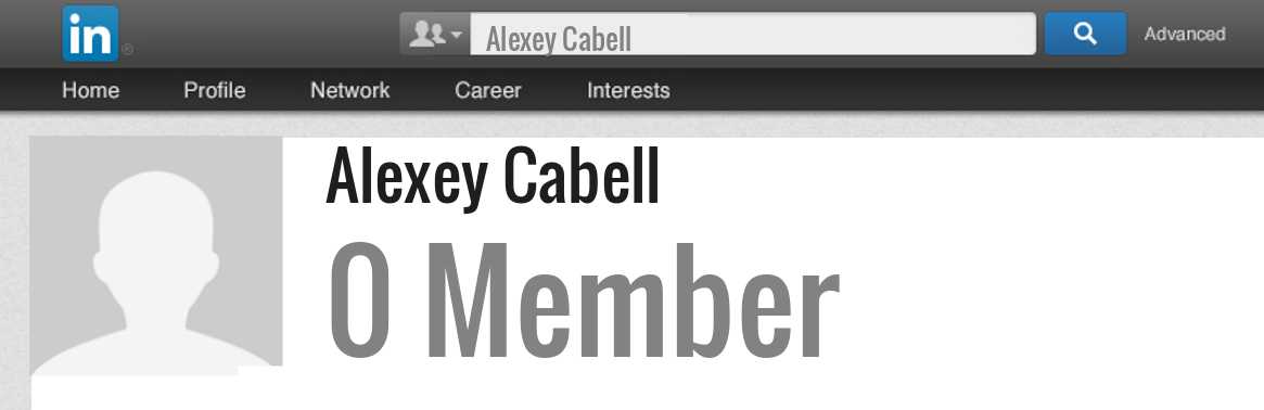 Alexey Cabell linkedin profile