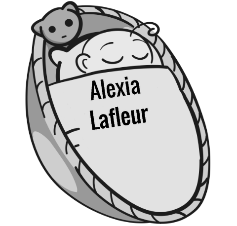 Alexia Lafleur sleeping baby