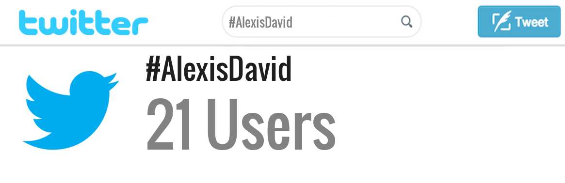 Alexis David twitter account