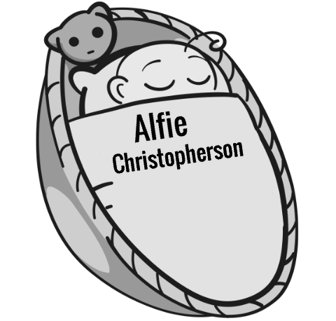 Alfie Christopherson sleeping baby