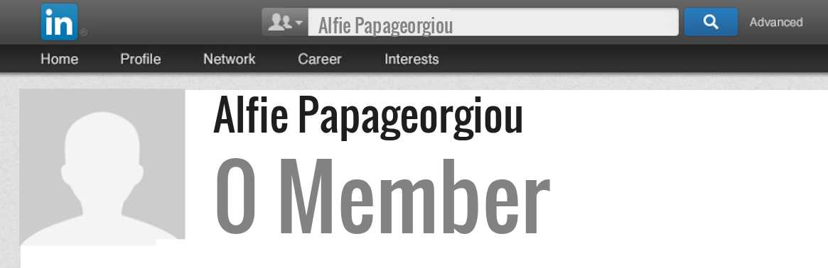 Alfie Papageorgiou linkedin profile