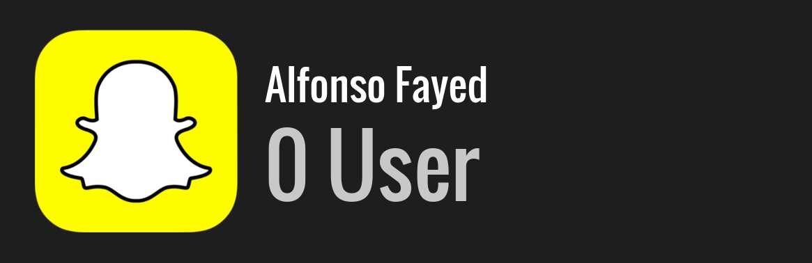 Alfonso Fayed snapchat