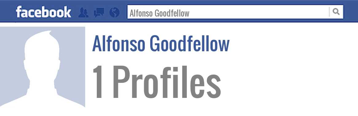 Alfonso Goodfellow facebook profiles