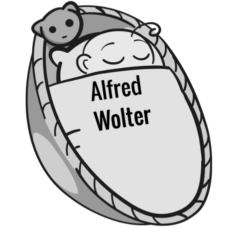 Alfred Wolter sleeping baby