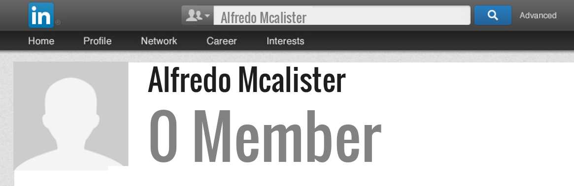 Alfredo Mcalister linkedin profile