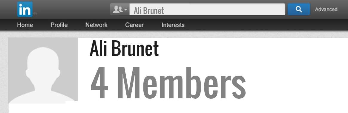Ali Brunet linkedin profile