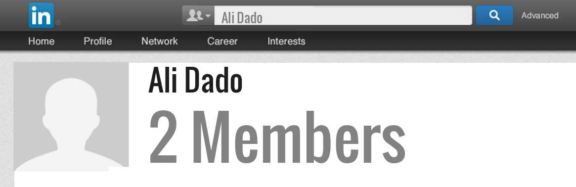 Ali Dado linkedin profile