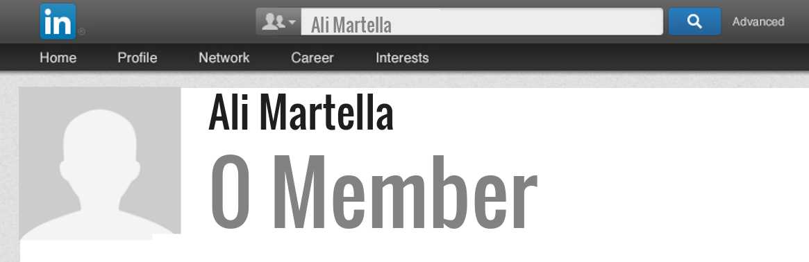 Ali Martella linkedin profile