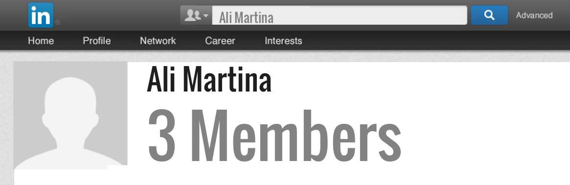 Ali Martina linkedin profile