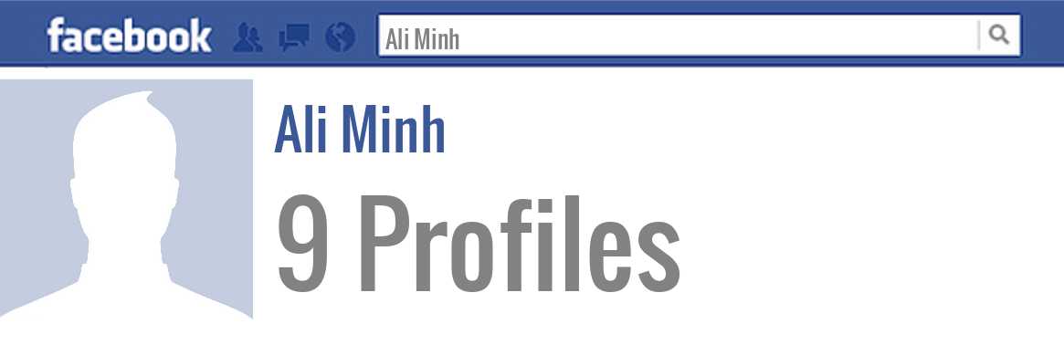 Ali Minh facebook profiles