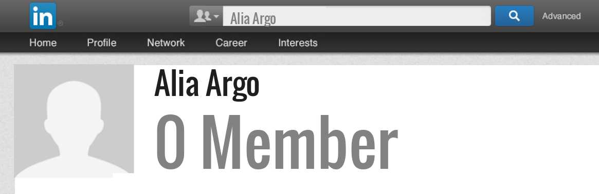 Alia Argo linkedin profile