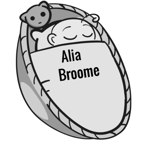 Alia Broome sleeping baby