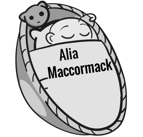 Alia Maccormack sleeping baby