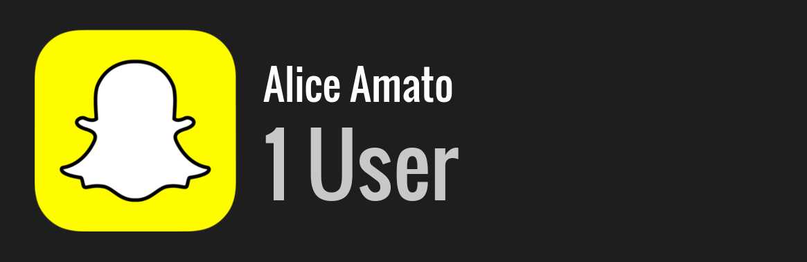 Alice Amato snapchat