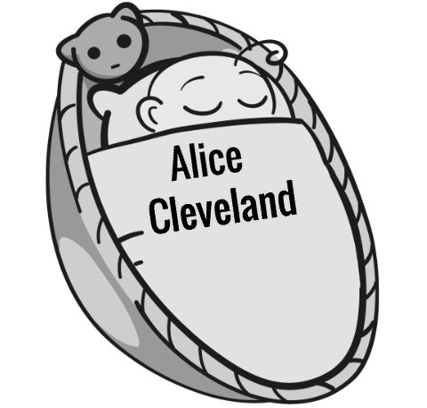 Alice Cleveland sleeping baby