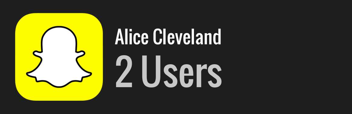 Alice Cleveland snapchat