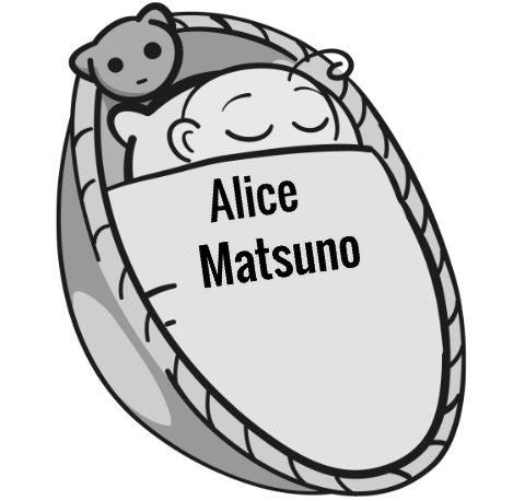 Alice Matsuno sleeping baby