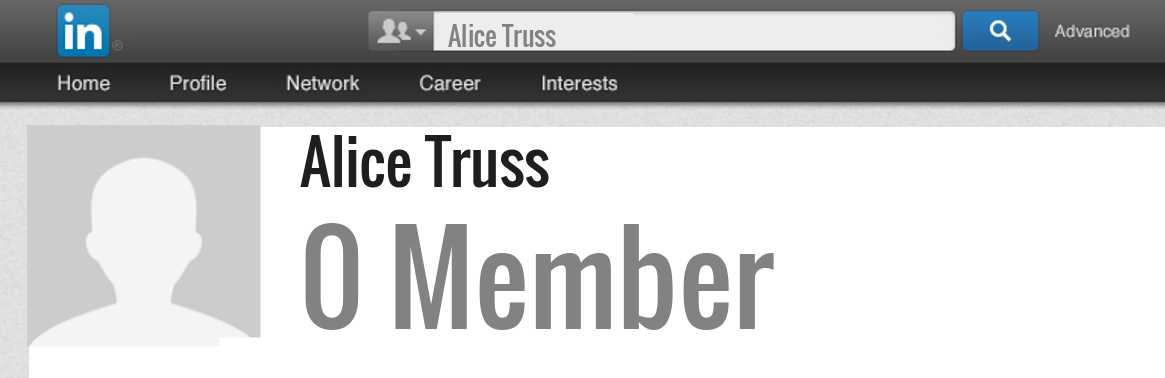 Alice Truss linkedin profile