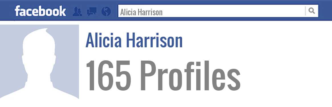 Alicia Harrison facebook profiles